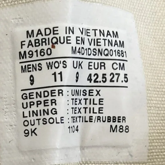 Converse All Stars Classic  Black Chuck Taylor High Tops Men's Size 9 - Picture 3 of 10